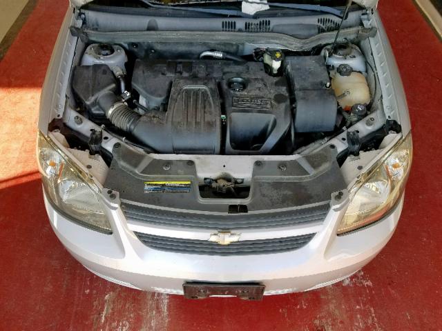 1G1AL58F887341868 - 2008 CHEVROLET COBALT LT SILVER photo 7