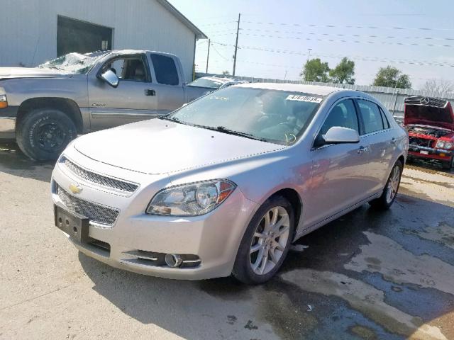 1G1ZE5E79BF129858 - 2011 CHEVROLET MALIBU LTZ ვერცხლისფერი ფოტო 2