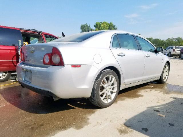 1G1ZE5E79BF129858 - 2011 CHEVROLET MALIBU LTZ ვერცხლისფერი ფოტო 4