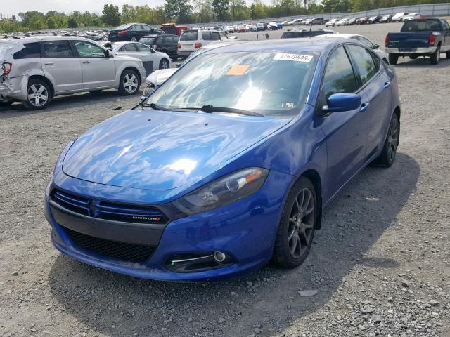 1C3CDFBA8DD178977 - 2013 DODGE DART SXT BLUE photo 2