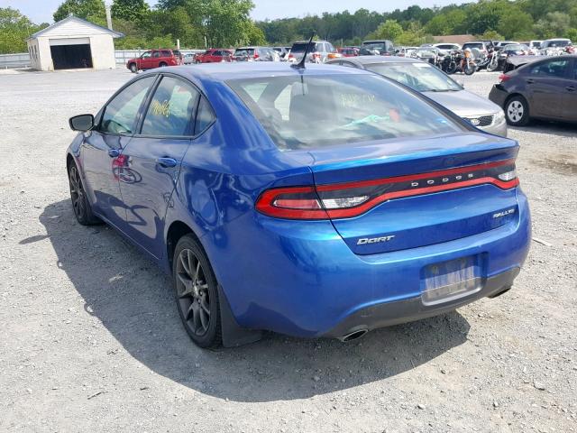 1C3CDFBA8DD178977 - 2013 DODGE DART SXT BLUE photo 3