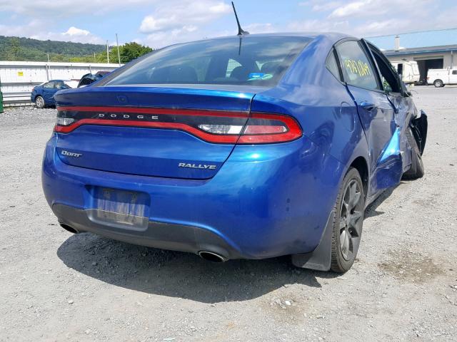 1C3CDFBA8DD178977 - 2013 DODGE DART SXT BLUE photo 4