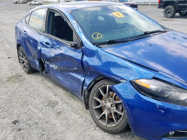 1C3CDFBA8DD178977 - 2013 DODGE DART SXT BLUE photo 9