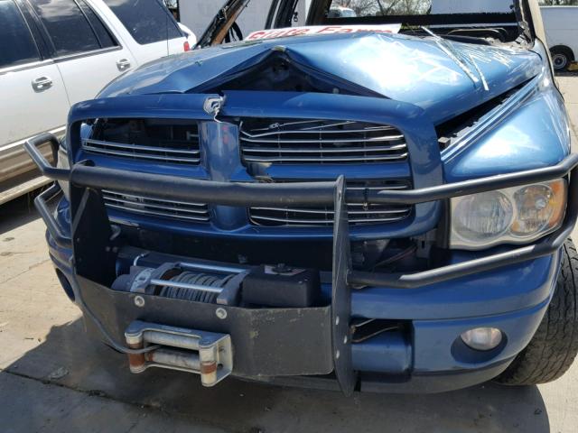 3D7KU28C74G119212 - 2004 DODGE RAM 2500 S BLUE photo 9