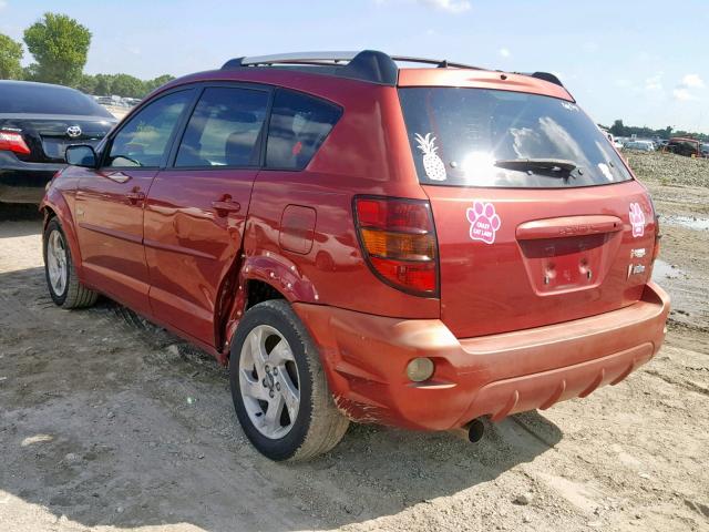 5Y2SL62874Z444015 - 2004 PONTIAC VIBE RED photo 3