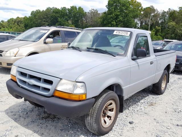 1FTYR10C2YTA86608 - 2000 FORD RANGER SILVER photo 2