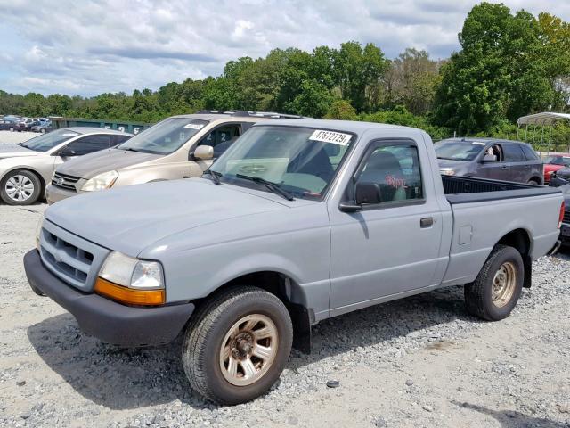 1FTYR10C2YTA86608 - 2000 FORD RANGER SILVER photo 9