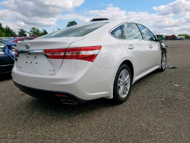 4T1BK1EB6EU093525 - 2014 TOYOTA AVALON BAS WHITE photo 4