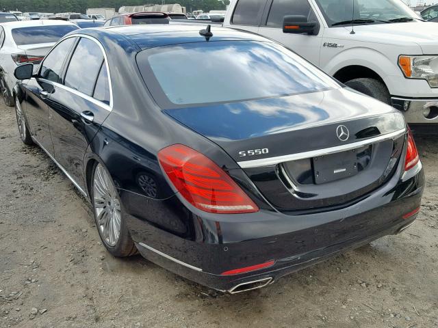 WDDUG8CB0FA193252 - 2015 MERCEDES-BENZ S 550 BLACK photo 3