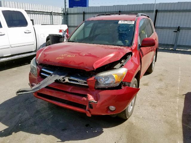 JTMZK34V975010564 - 2007 TOYOTA RAV4 LIMIT RED photo 2