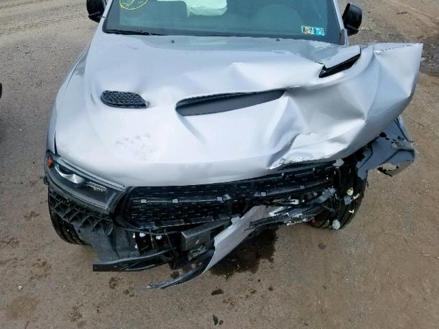 1C4RDJDGXJC486518 - 2018 DODGE DURANGO GT SILVER photo 7