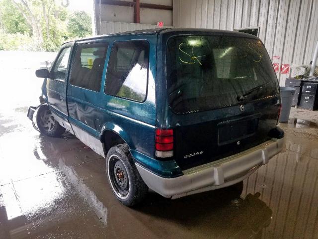 2B4GH2535SR252712 - 1995 DODGE CARAVAN BLUE photo 3