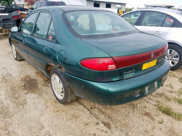 1MEFM13P0XW610290 - 1999 MERCURY TRACER LS GREEN photo 3