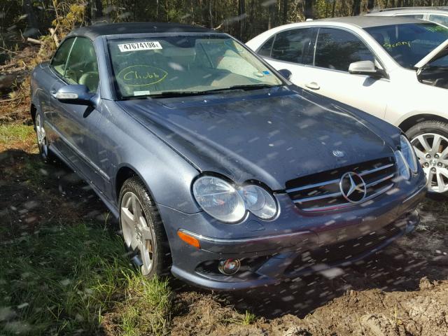 WDBTK72F57T074619 - 2007 MERCEDES-BENZ CLK 550 BLUE photo 1