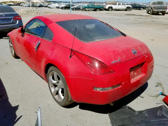 JN1BZ34D48M700740 - 2008 NISSAN 350Z COUPE RED photo 3