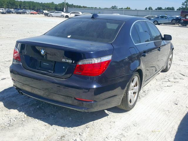 WBANW13518CN57329 - 2008 BMW 535 I BLUE photo 4