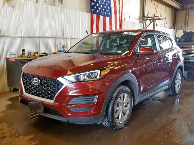 KM8J2CA41KU871627 - 2019 HYUNDAI TUCSON SE MAROON photo 2