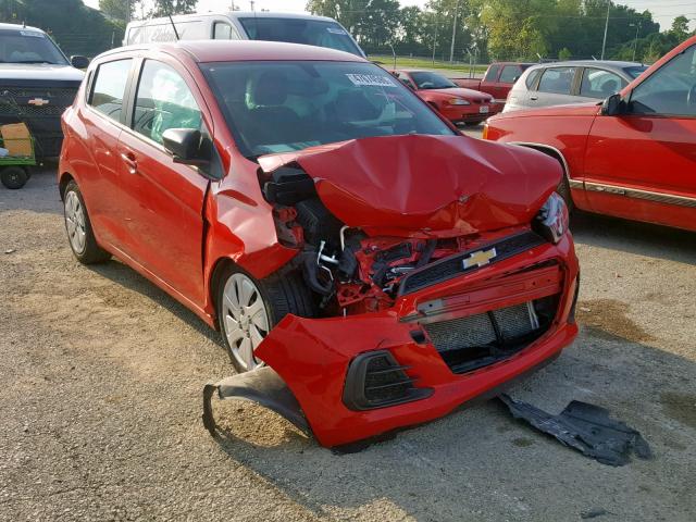 KL8CB6SA7JC438801 - 2018 CHEVROLET SPARK LS RED photo 1