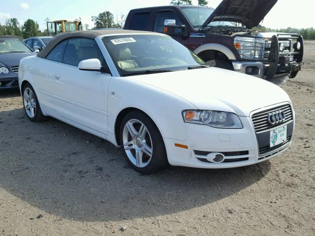 WAUAF48H07K018014 - 2007 AUDI A4 2.0T CA WHITE photo 1