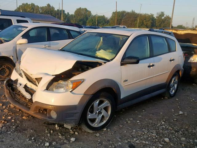 5Y2SL65887Z437039 - 2007 PONTIAC VIBE WHITE photo 2