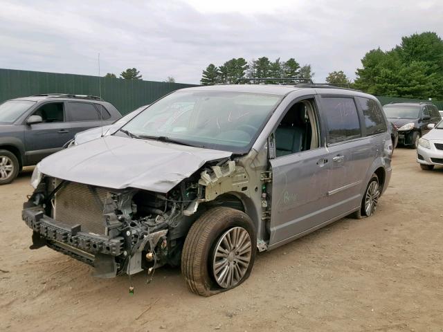 2C4RC1CG0ER278021 - 2014 CHRYSLER TOWN & COU GRAY photo 2