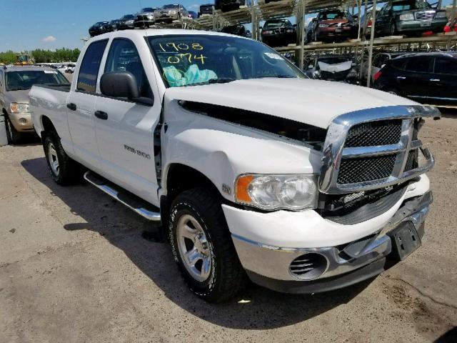 1D7HU18D13S336937 - 2003 DODGE RAM 1500 S WHITE photo 1