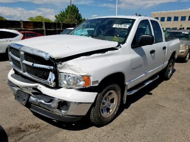 1D7HU18D13S336937 - 2003 DODGE RAM 1500 S WHITE photo 2