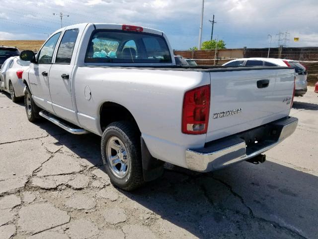 1D7HU18D13S336937 - 2003 DODGE RAM 1500 S WHITE photo 3