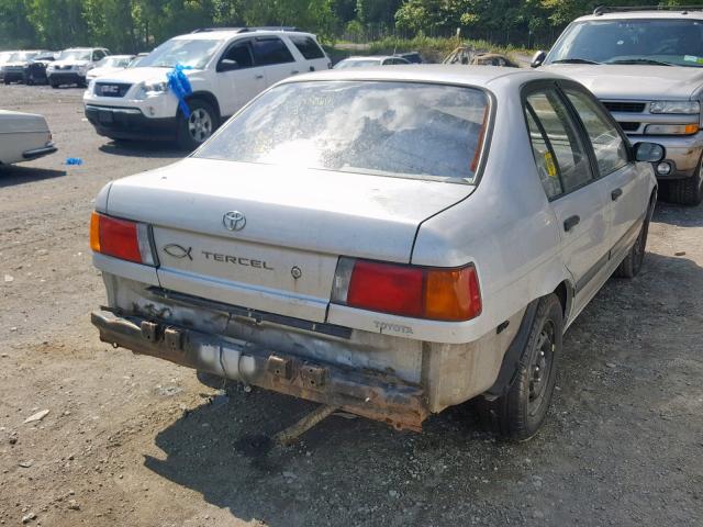 JT2EL43A4M0071452 - 1991 TOYOTA TERCEL DEL SILVER photo 4