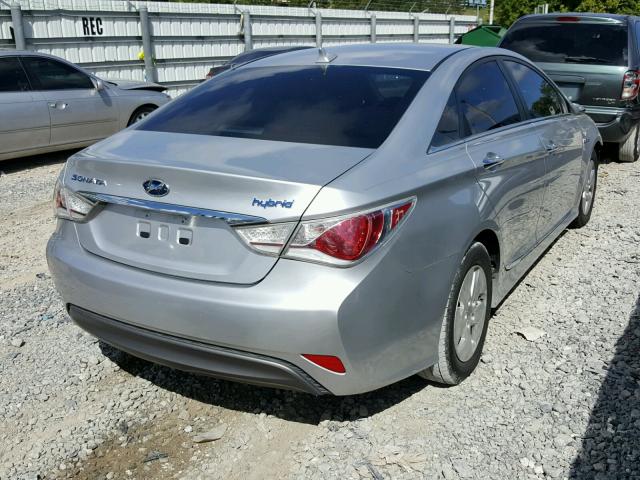 KMHEC4A48BA006000 - 2011 HYUNDAI SONATA HYB SILVER photo 4