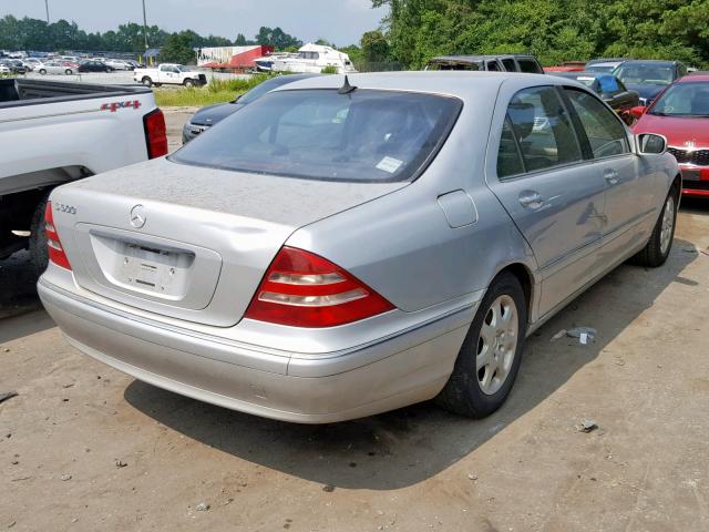 WDBNG75J91A137363 - 2001 MERCEDES-BENZ S 500 SILVER photo 4