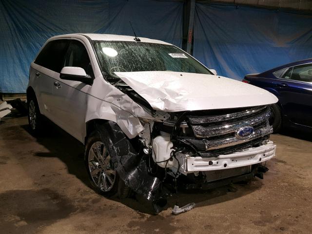 2FMDK3JCXDBC06688 - 2013 FORD EDGE SEL WHITE photo 1