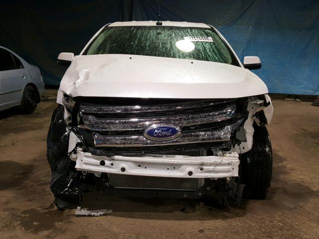 2FMDK3JCXDBC06688 - 2013 FORD EDGE SEL WHITE photo 9