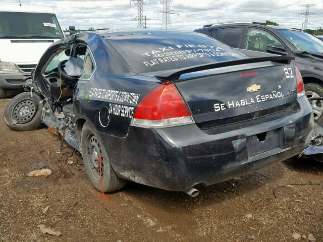 2G1WD5EM8A1164313 - 2010 CHEVROLET IMPALA POL BLACK photo 3