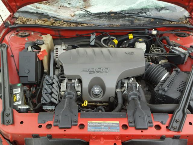 1G2WP52K23F163904 - 2003 PONTIAC GRAND PRIX RED photo 7