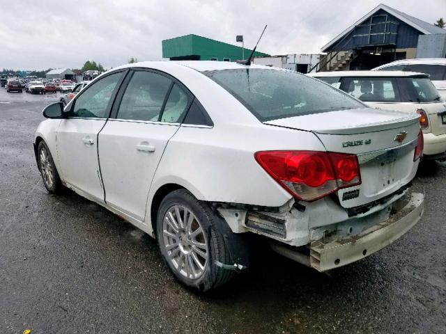 1G1PK5S92B7253258 - 2011 CHEVROLET CRUZE ECO WHITE photo 3