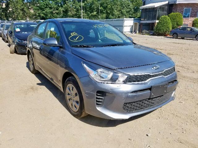 3KPA24AB1KE182629 - 2019 KIA RIO S GRAY photo 1