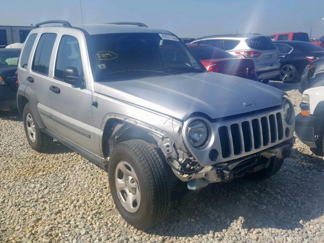 1J4GK48K16W122999 - 2006 JEEP LIBERTY SP SILVER photo 1