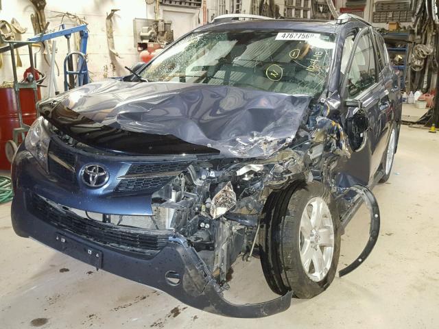 2T3DFREV7EW125671 - 2014 TOYOTA RAV4 LIMIT BLUE photo 2