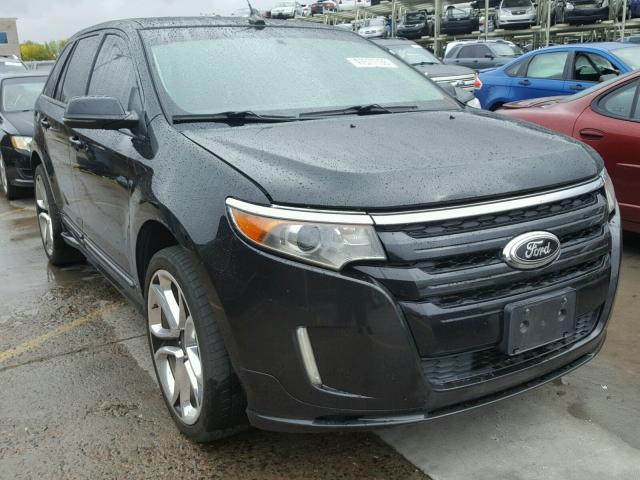 2FMDK3AK2DBA36253 - 2013 FORD EDGE SPORT BLACK photo 1