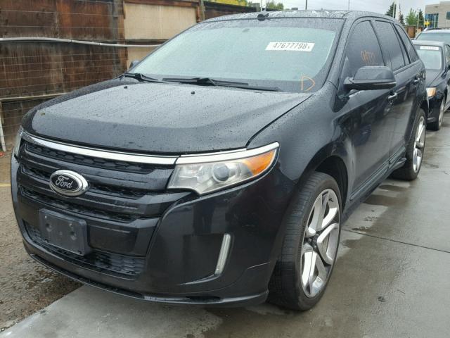 2FMDK3AK2DBA36253 - 2013 FORD EDGE SPORT BLACK photo 2