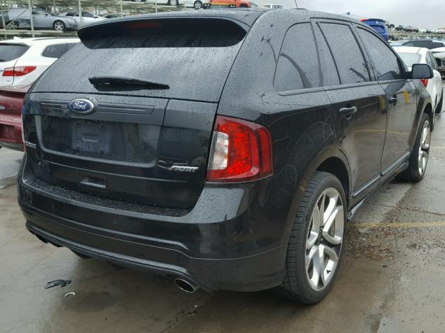 2FMDK3AK2DBA36253 - 2013 FORD EDGE SPORT BLACK photo 4