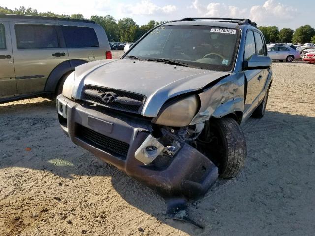 KM8JN12D67U665446 - 2007 HYUNDAI TUCSON SE BLUE photo 2