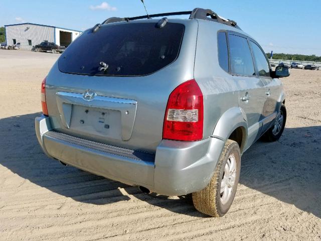 KM8JN12D67U665446 - 2007 HYUNDAI TUCSON SE BLUE photo 4