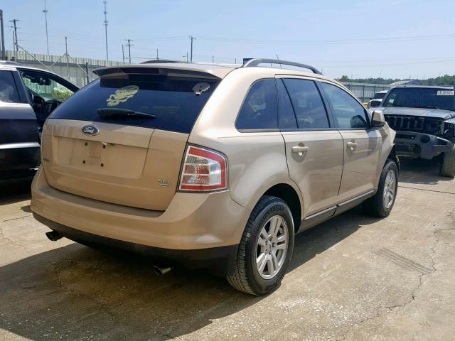 2FMDK48C57BA76903 - 2007 FORD EDGE SEL BEIGE photo 4