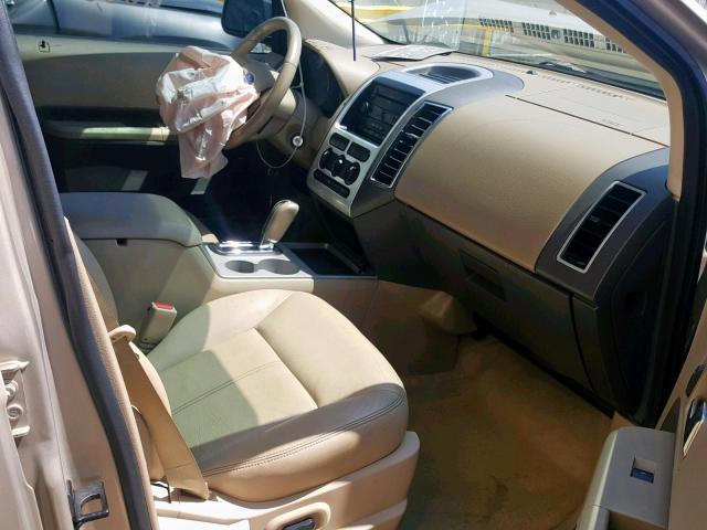 2FMDK48C57BA76903 - 2007 FORD EDGE SEL BEIGE photo 5