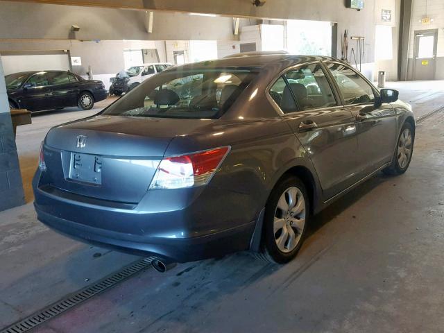 1HGCP26828A132959 - 2008 HONDA ACCORD EXL GRAY photo 4