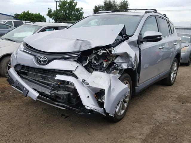 2T3YFREV6GW307480 - 2016 TOYOTA RAV4 LIMIT SILVER photo 2