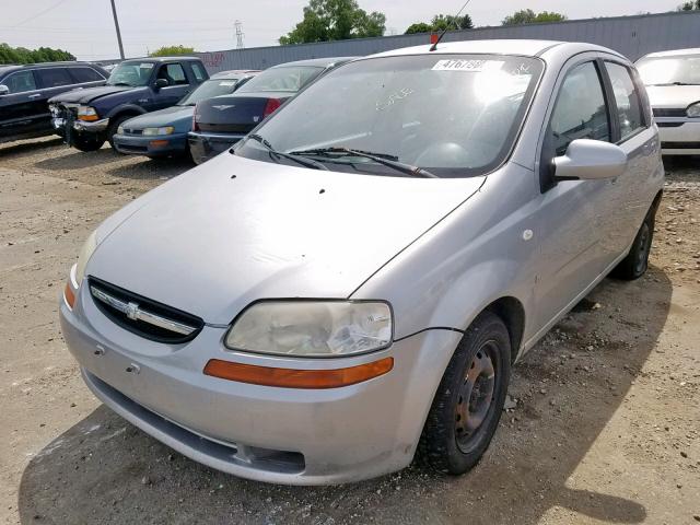 KL1TD666X7B779414 - 2007 CHEVROLET AVEO BASE შავი ფოტო 2