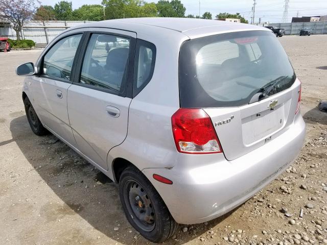 KL1TD666X7B779414 - 2007 CHEVROLET AVEO BASE შავი ფოტო 3